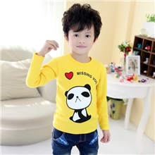 2013年新款童装不倒绒打底衫大熊猫童装秋款1116款