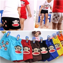 2013韩版童装夏款批发猴子儿童短裤男童女童热裤沙滩裤