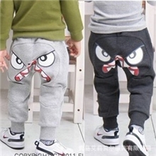 韩版童装批发愤怒小鸟哈伦裤男童女童长裤子儿童休闲裤