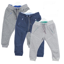 0002H家儿童男童女童童装运动裤批发外贸原单抽绳毛圈针织裤子