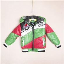 新款冬款男童棉衣童装拼色童外套带帽拉链加厚男童棉外套热销