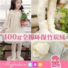 广东品质童装400g环保竹炭绒|童装批发|冬季儿童打底裤31461s