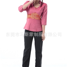 新款冬季技师服，冬季热卖足浴技师服，沐足技师服订做