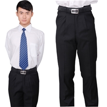 酒店工作裤商务正装男士黑色西裤职业工作裤子服务员工作男裤