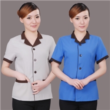 酒店工作服女夏装客房物业清洁服PA保洁员制服餐厅工作服短袖
