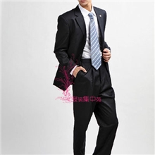 批发团购男士三粒扣西服套装商务正装婚庆套装全国代理