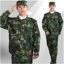 上海厂家现货批发97陆军迷彩上衣裤子军训迷彩服套装超好质量