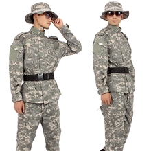 ACU迷彩服套装厂家批发男美军作训服户外军训CS军迷服饰