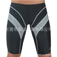 新款鲨鱼皮竞赛鱼鳞片五分中腿游泳裤302