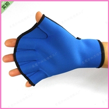 青年游泳手套手蹼游泳装备鸭掌蹼划水掌潜水手蹼手套现货S-866