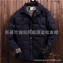 外贸正品羽绒服男士加厚新款匡威c⊙nverse立领简洁绅士