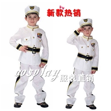 万圣节六一节儿童表演服装cosplay服装交通警察服装海军水手服装