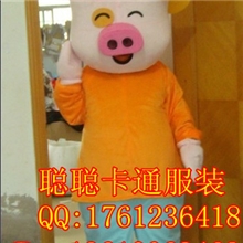 热卖卡通服装麦兜猪表演卡通服饰生日店庆促销活动卡通人偶服装