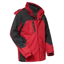 花*公秋冬男装户外可拆卸户外服抓绒保暖两件套冲锋衣批发