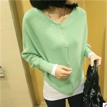 新款针织打底衫女士兔毛毛衣女短款韩版宽松外套两穿毛衣批发