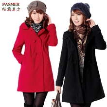 PASMER2013秋季新款女式毛呢大衣批发韩版休闲女士风衣大衣外套