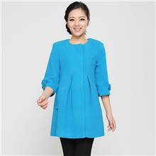 亚尼潇毛呢801女式大衣可拼接毛线袖女装女士毛呢风衣外套