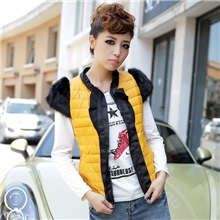 ZYX紫依轩新款女式PU马甲女装棉马甲背心女士马甲特价批发