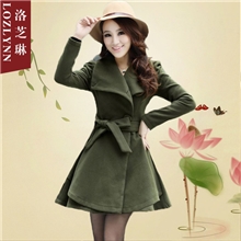 【伙拼】洛芝琳+2013新款双面呢大衣呢子大衣