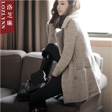 2013冬装新款韩版时尚女装呢子大衣女式大衣女装批发