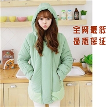 新款保暖棉衣冬季不规则面包加厚女式棉衣棉服外套限时包邮