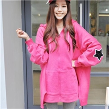 2013春秋装新款女装韩版外套蝙蝠袖大码宽松卫衣潮女秋冬加厚学生