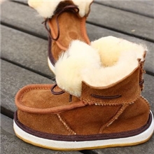 澳洲羊皮羊毛皮毛一体雪地靴牛筋底翻毛儿童鞋宝宝鞋男童鞋雪地鞋