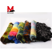 【蒙霸】2013秋冬厂家直销染色獭兔彩色撞色皮草小皮张原材料