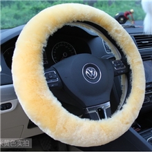 纯羊毛方向盘套羊剪绒把套短毛把套汽车把套纯羊毛皮毛一体