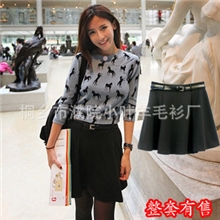 (现货)精品腰带最新纽约小马同款黑色半身裙短裙