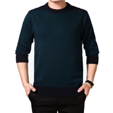 代发爆款针织衫圆领加厚毛衣男式保暖羊毛衫冬装羊绒衫16688