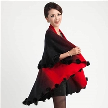 【抄底价】秋冬新款元三色大气羊毛披肩外套针织大披肩开衫外套