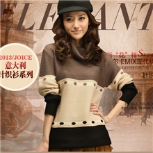 中长款毛衣女套头秋冬2013新款毛衣韩国宽松韩版加厚针织衫批发