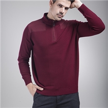 2013新款休闲时尚商务冬厚拼接百艺鸟男士套头羊毛衫