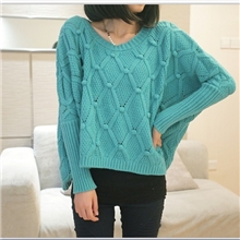实拍2013秋季实拍新款甜美款瑞丽女装宽版大码女装针织衫