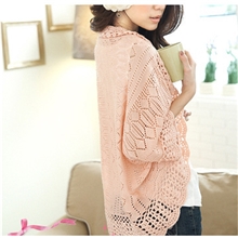 2013韩版春款秋款蝙蝠袖镂空钩花开衫披肩小坎肩罩衫热卖特价