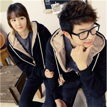 2013秋冬装910#新款情侣卫衣带帽韩版潮休闲情侣装韩国秋装班服