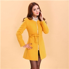 2013新款秋冬修身显瘦毛呢外套韩版女装中长款羊绒妮子大衣