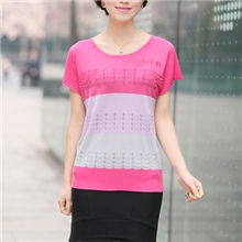 供应2013特价夏装中老年短袖T恤桑蚕丝上衣妈妈装高档气质女装