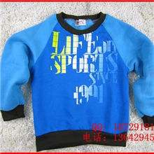 儿童卫衣便宜低价儿童卫衣外贸尾宝宝加绒卫衣10万件现货急清