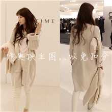 广州2013秋季大量现货温暖粗毛线棒针开衫针织大毛衣外套-10160