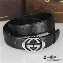 双G纯铜扣古馳皮带头层牛皮男式女士通用款全真皮腰带一件代发