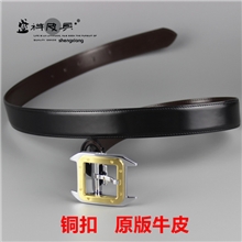 卡地亞皮带铜扣男士女式通用款原版真皮头层牛皮腰带一件代发