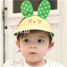 小兔婴儿空顶帽宝宝帽子韩版婴儿帽夏天太阳帽新生儿婴幼儿遮阳帽