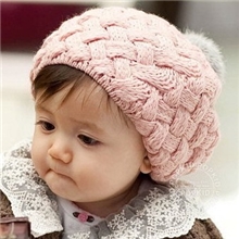雪糕贝雷帽儿童帽子冬季宝宝针织帽韩国冬天婴儿帽女童童帽批发