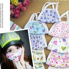 韩版女士卡通口罩时尚卡通防尘口罩卡通成人口罩批发保暖口罩