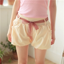 2013新款韩版短裤夏季薄款休闲糖果色蝴蝶结裙裤