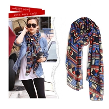 围巾批发欧美风情菱形围巾披肩秋冬新款围巾批发围巾披肩批发