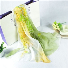 丝巾韩版女士长款百搭新款秋冬纱巾雪纺围巾薄款披肩