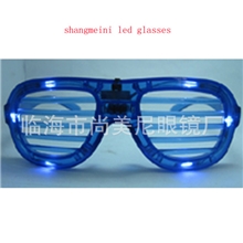 百叶窗led发光眼镜、闪光眼镜